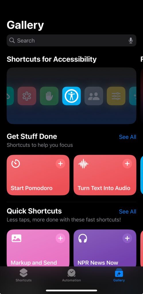 How to use apple shortcut app