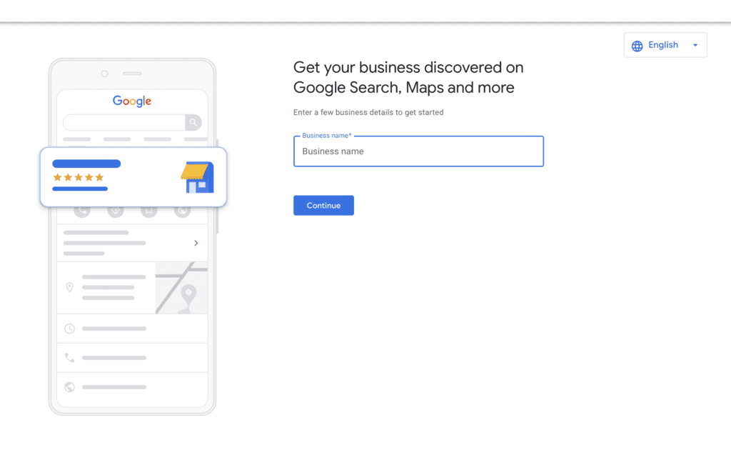 How can I create a Google business account?